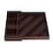 17'' Walnut Expandable Diagonal Bamboo Drawer Organizer with Adjustable Dividers